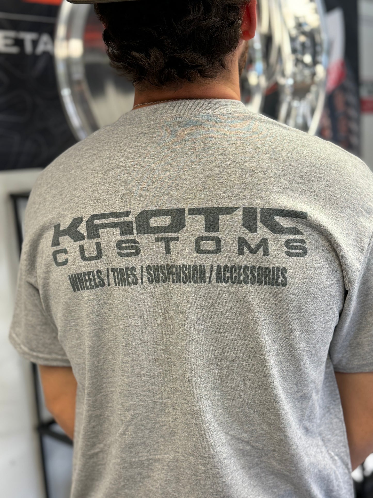 GREY & BLACK KAOTIC CUSTOMS T-SHIRT